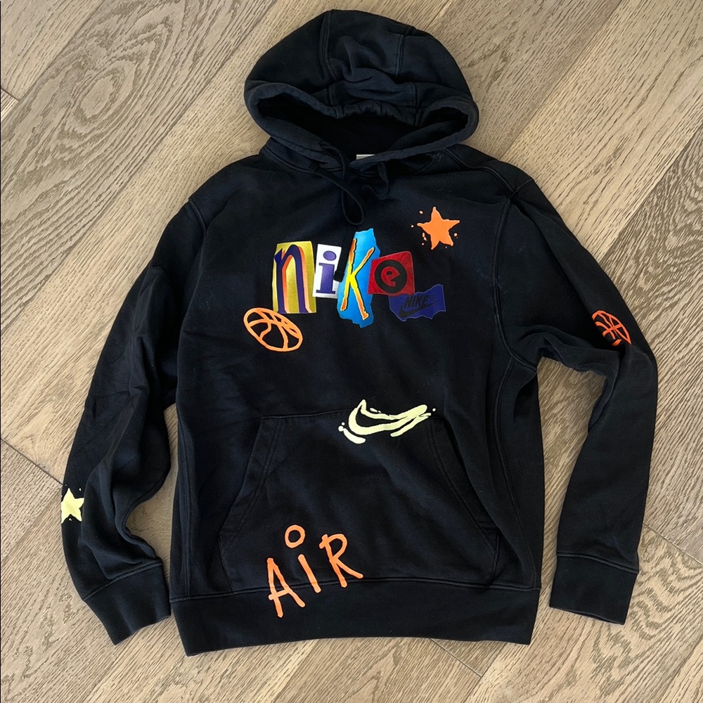 Nike Black Hoodie with Logo Tag